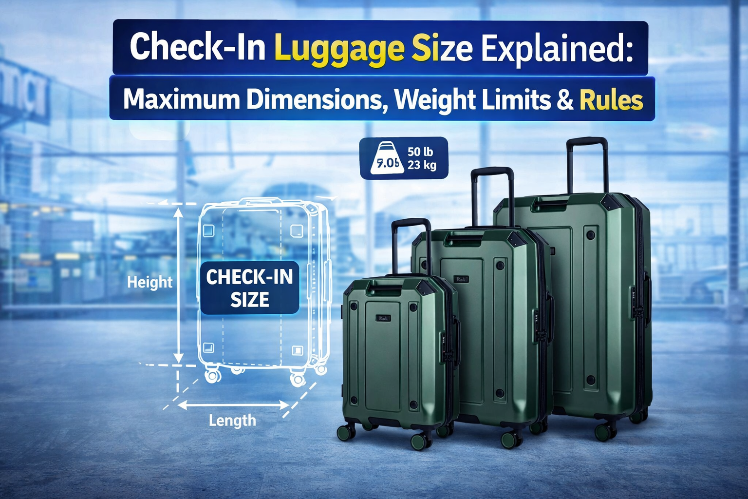 Check-In Luggage Size Explained: Maximum Dimensions, Weight Limits & Rules