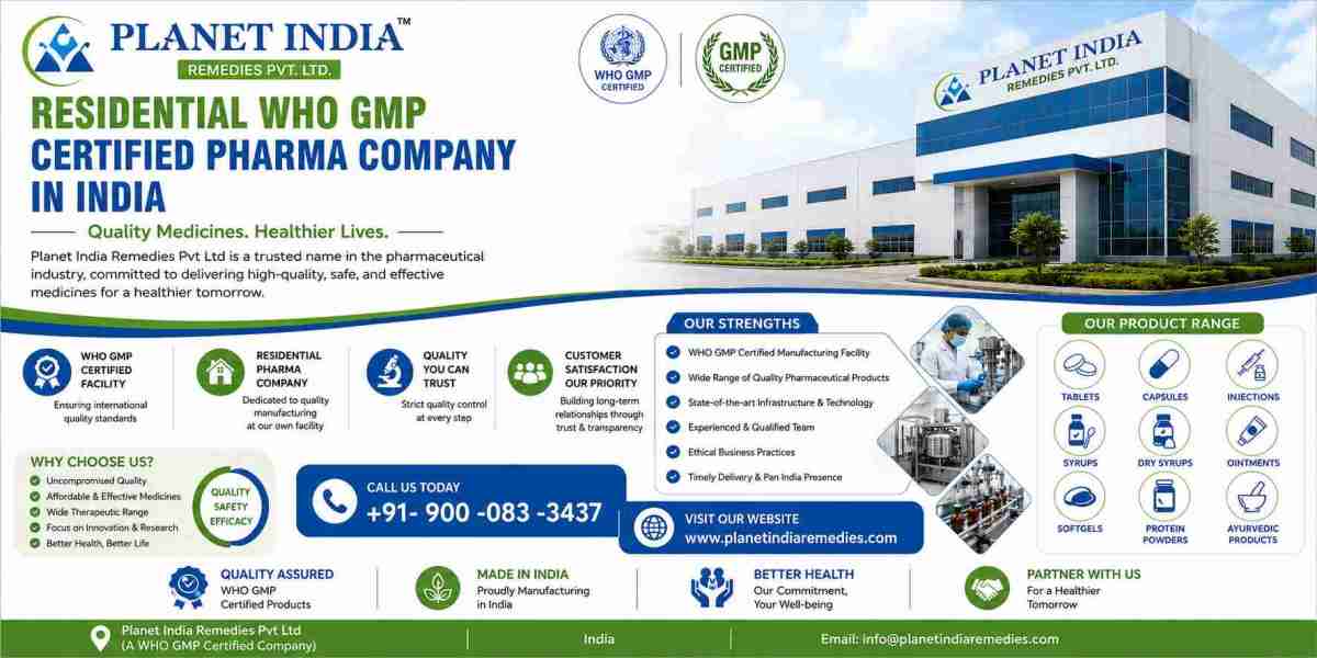 Residential WHO GMP Certified Pharma Company in India – Planet India Remedies Pvt Ltd