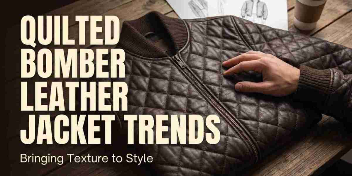 Quilted Bomber Leather Jacket Trends Bringing Texture to Style