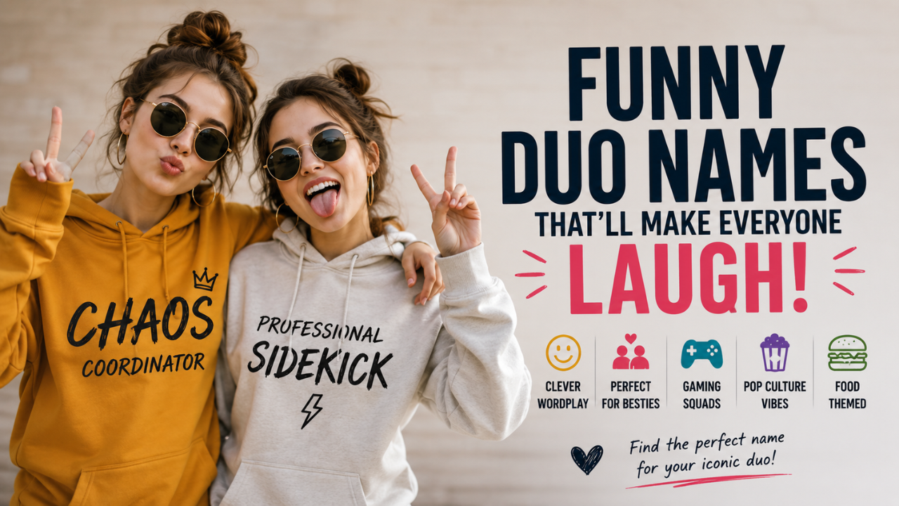 Funny Duo Names: 250+ Cute and Creative Name Ideas